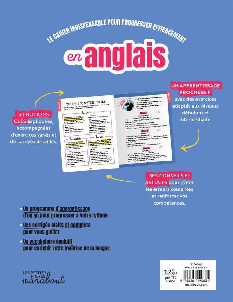 Cahier d'exercices - Anglais - Paul Marzaioli, Paul Marzaioli - MARABOUT